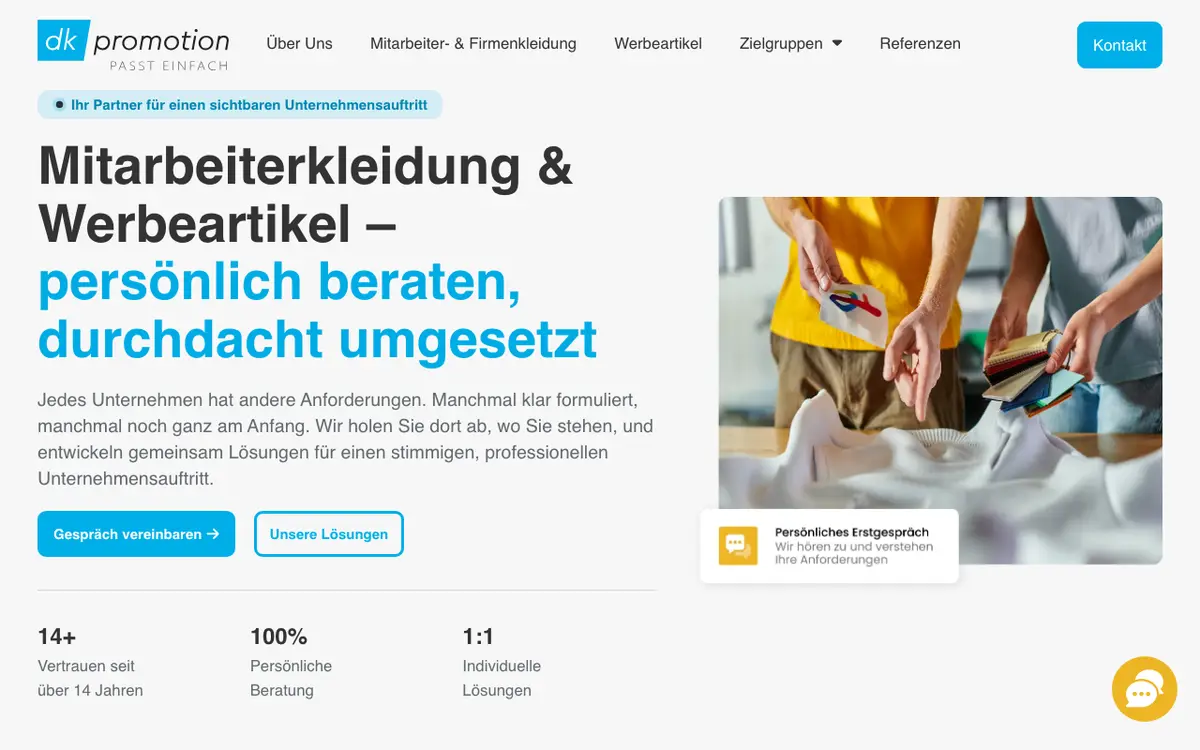 Le site de DK Workwear GmbH