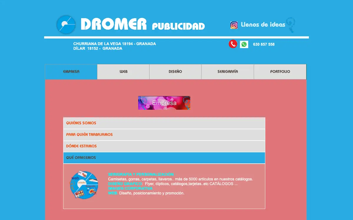 Le site de Dromer Publicidad