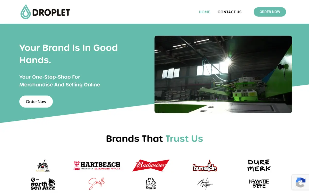 Le site de DROPLET