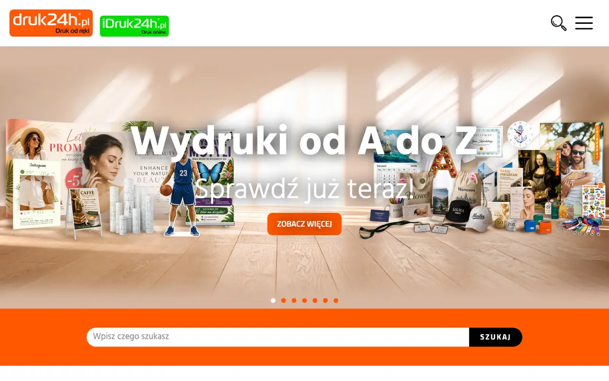 Le site de Druk24h.pl - Postępu 14