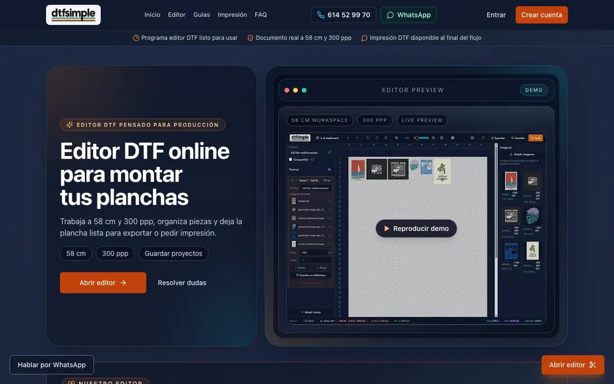 Le site de DTF Simple Cartagena