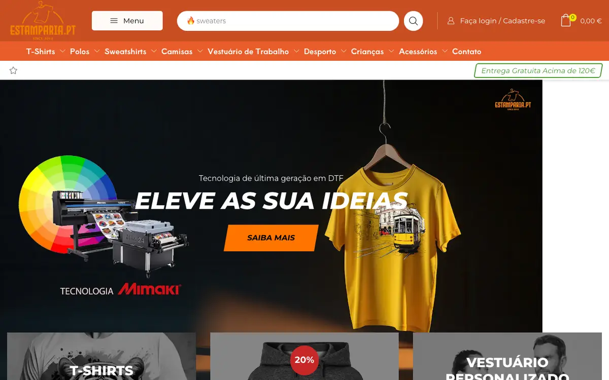 Le site de Estamparia Lisboa