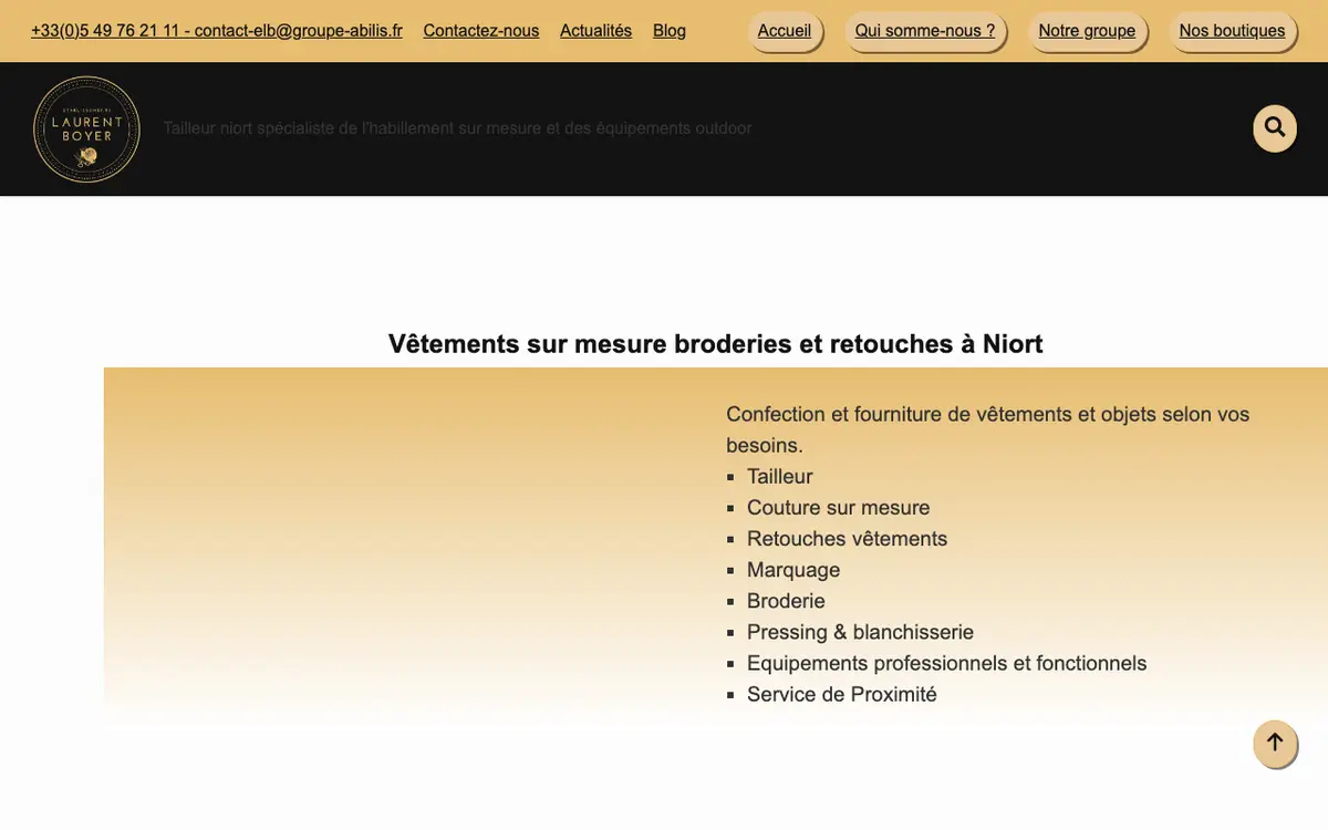 Le site de Etablissements Laurent Boyer