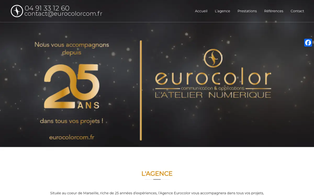 Le site de EUROCOLOR Communication