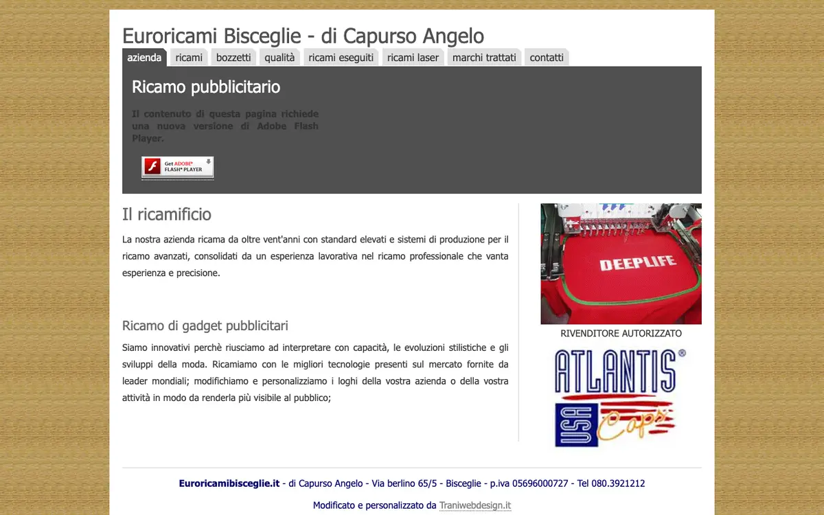 Il sito di Euroricami Di Capurso Angelo