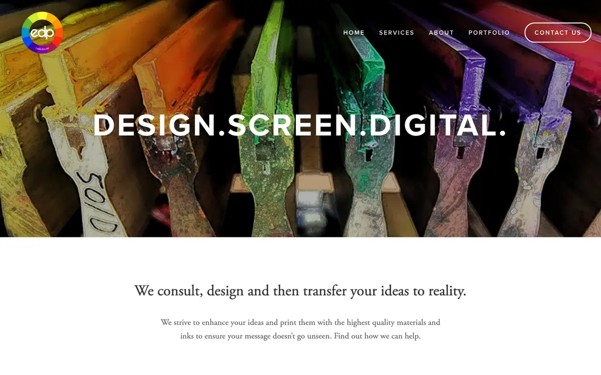 Express Design & Print's website