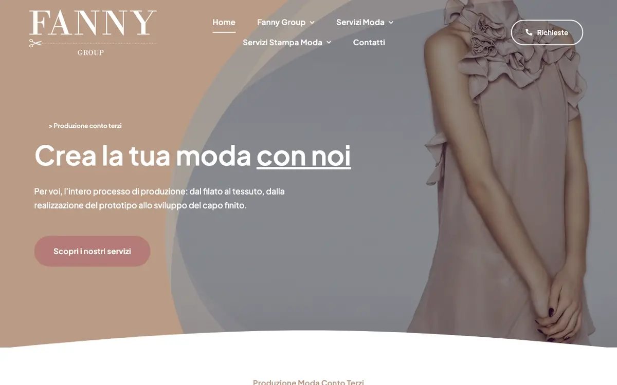 Fanny SRL's website