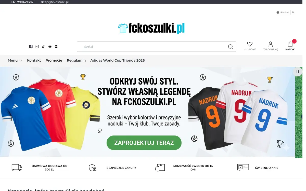 Strona fckoszulki.pl
