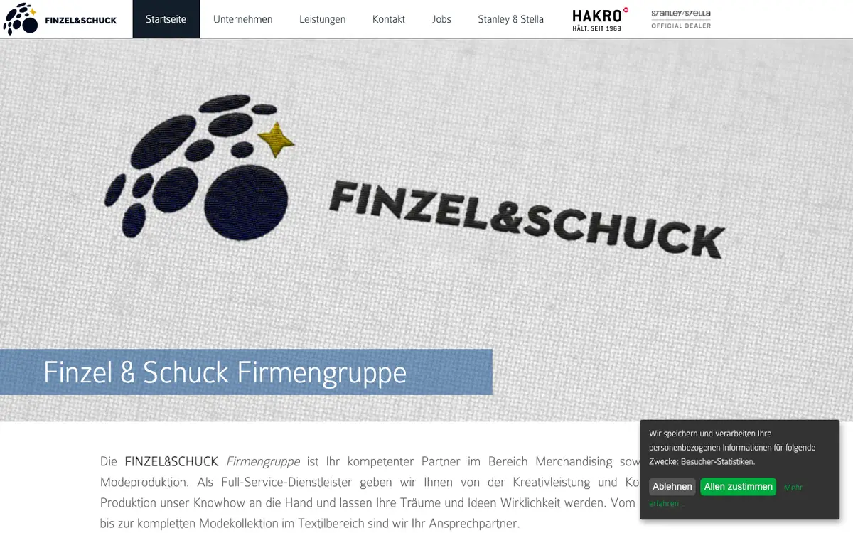 Finzel & Schuck GmbH's website
