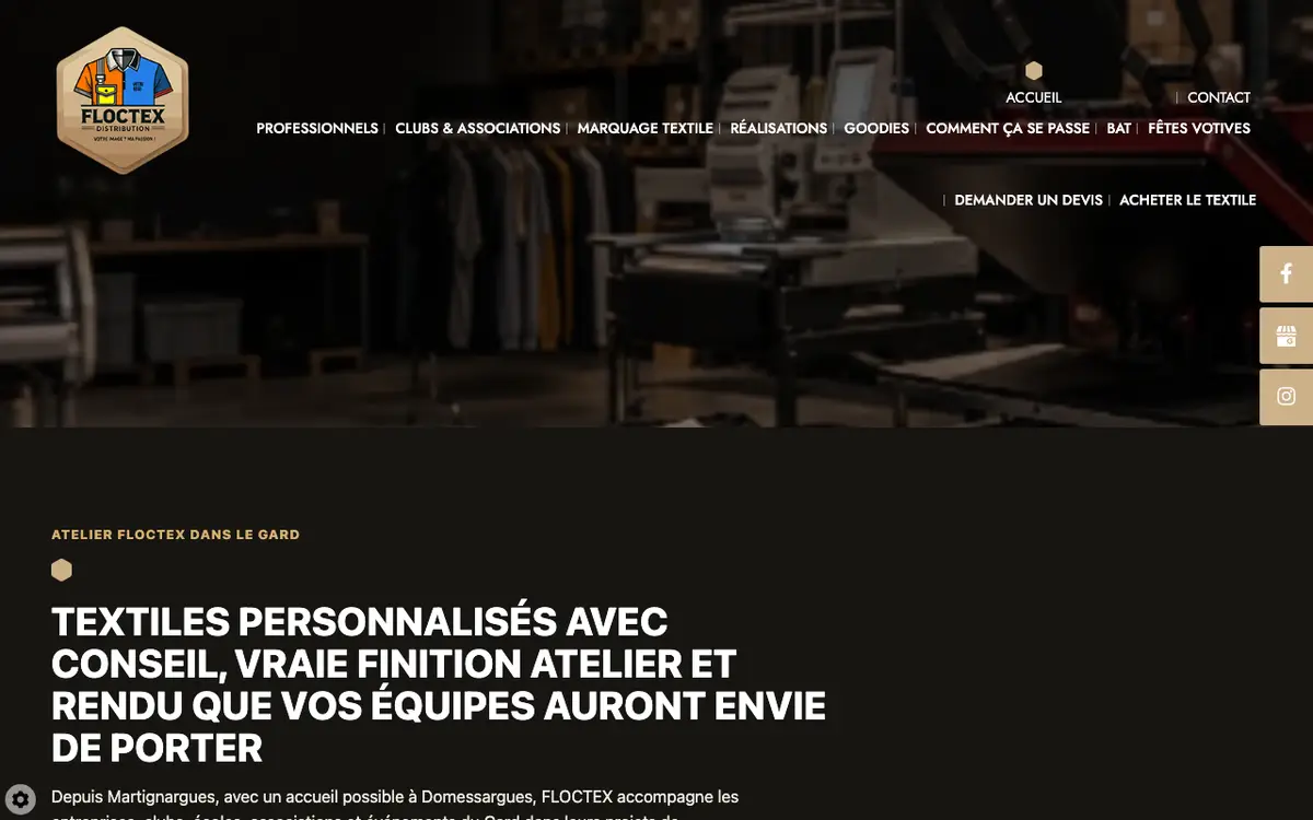FLOCTEX DISTRIBUTION's website