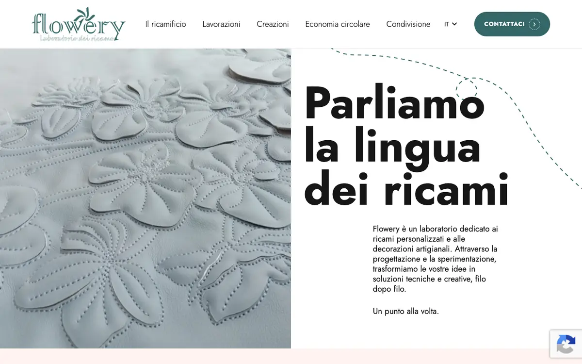 Flowery Ricami's website