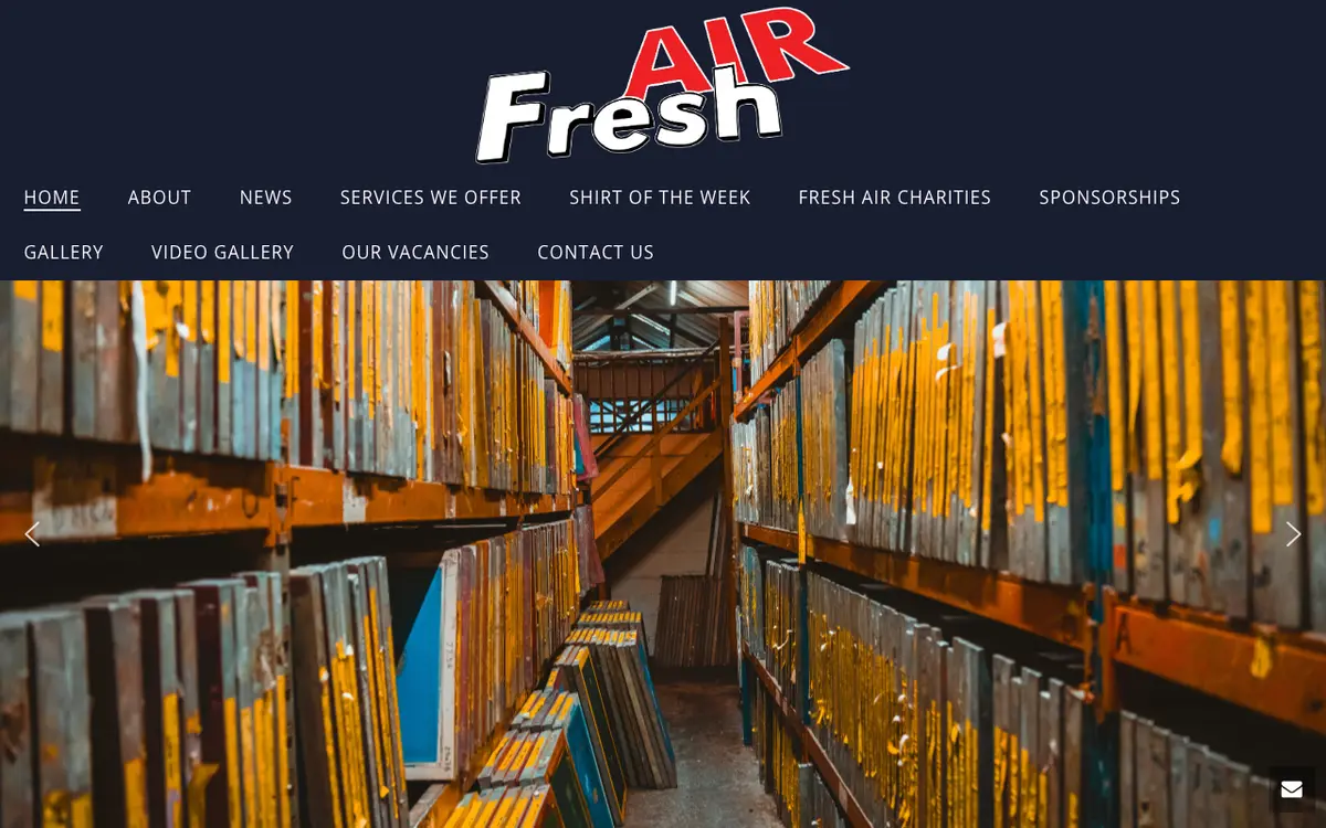 Le site de Fresh Air Ltd