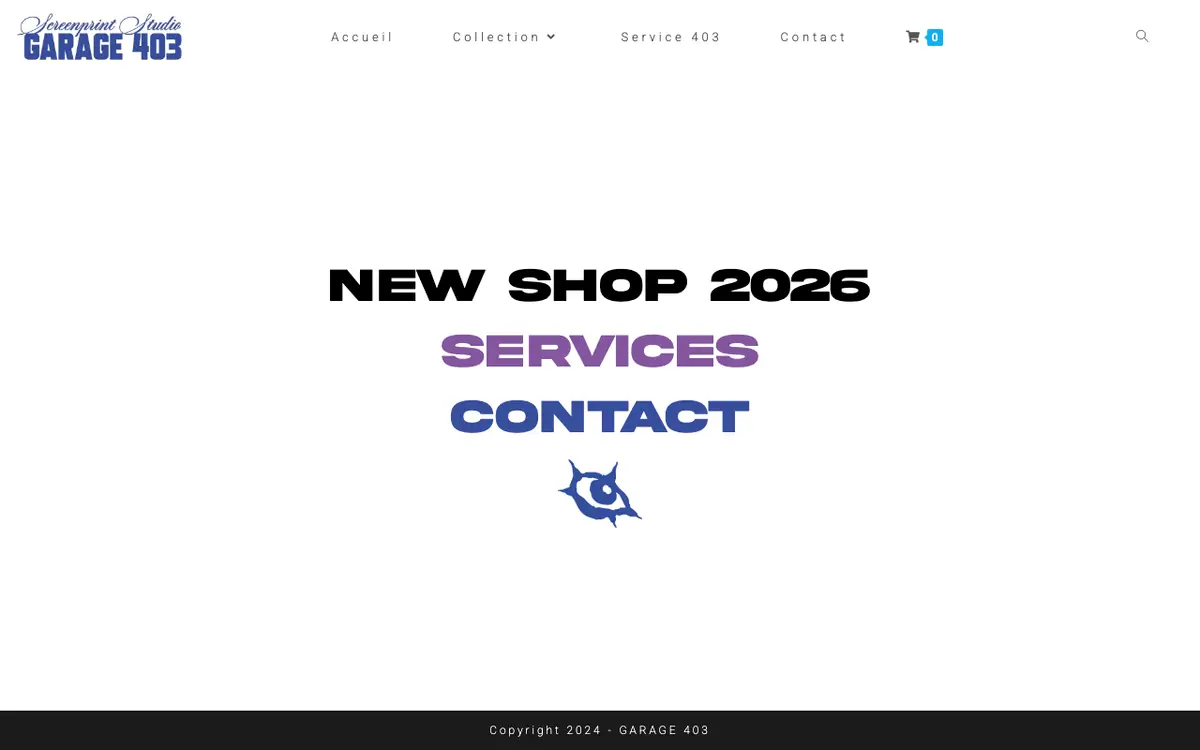 Die Website von Garage 403