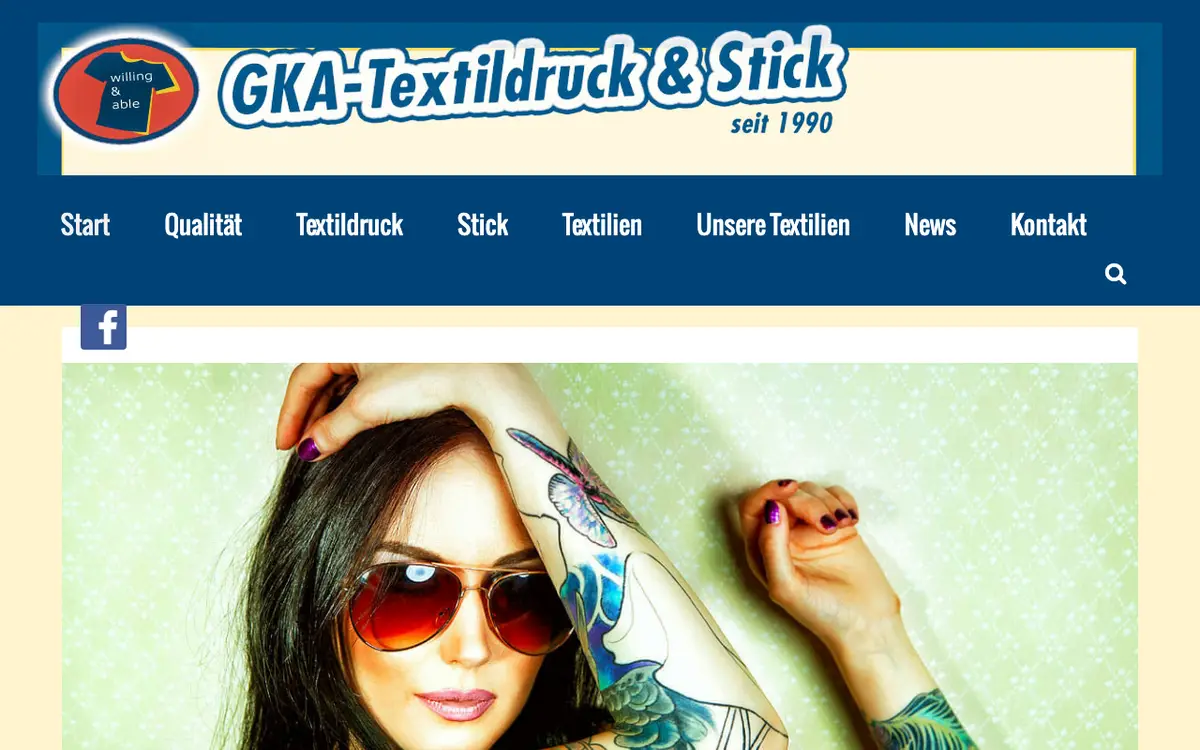 Le site de GKA Textildruck & Stick