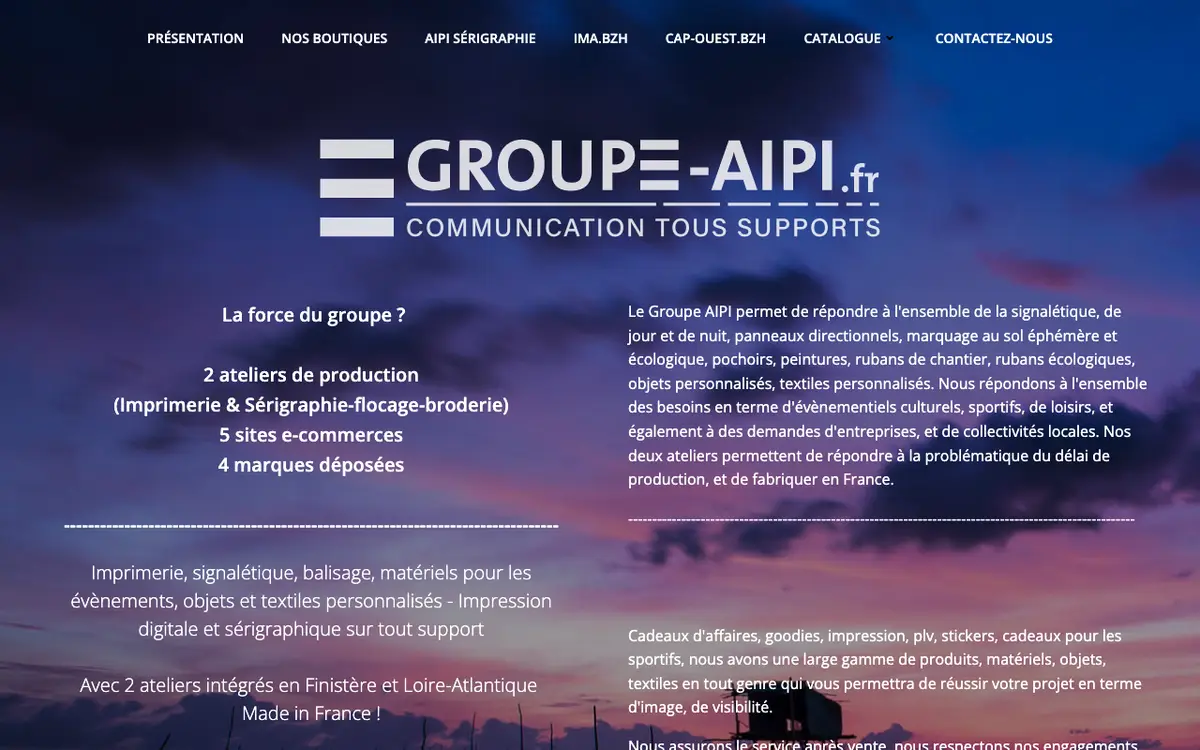 Groupe AIPI's website