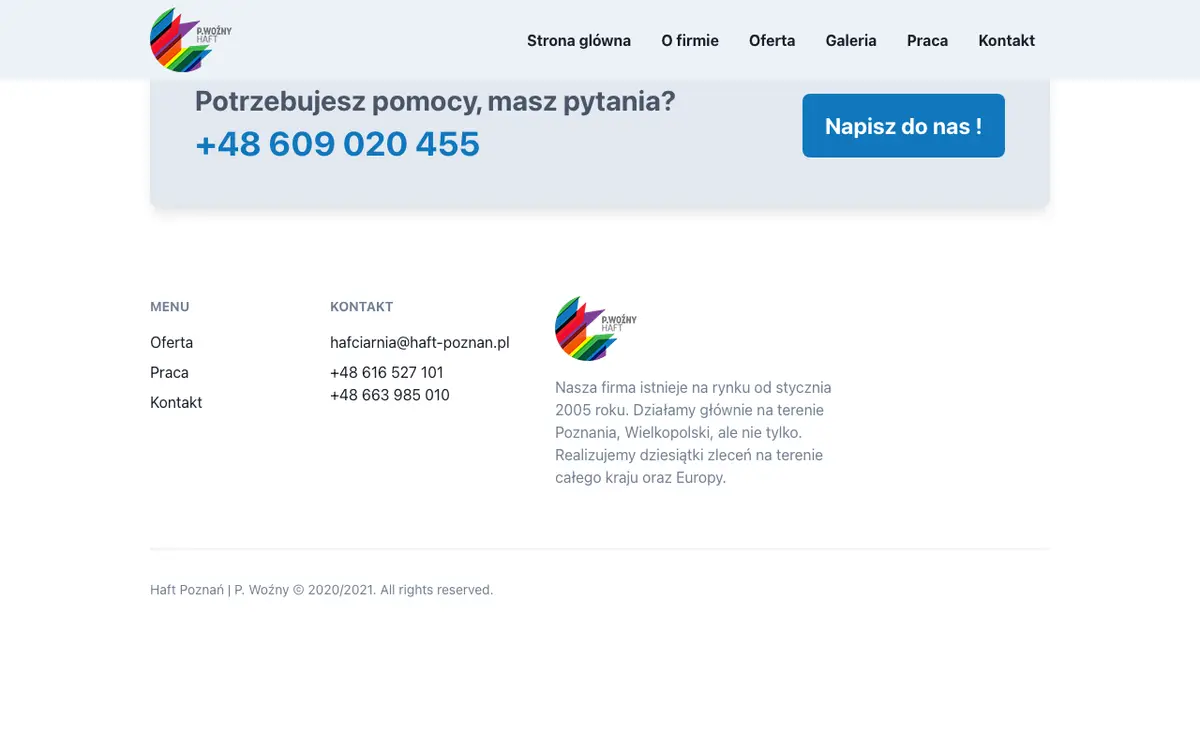 Strona Haft komputerowy Poznań