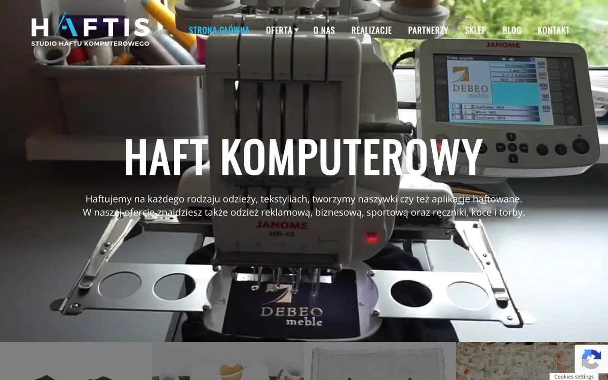 Strona HAFTIS - Studio Haftu Komputerowego