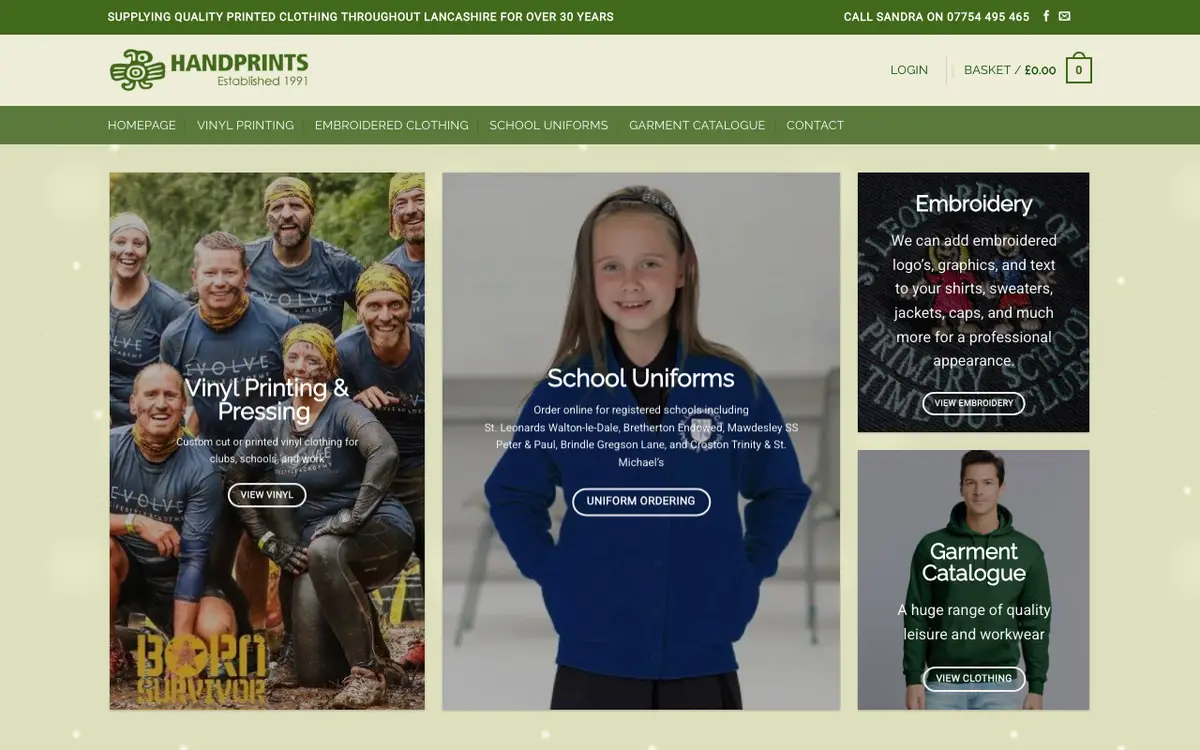 Le site de Hand Prints