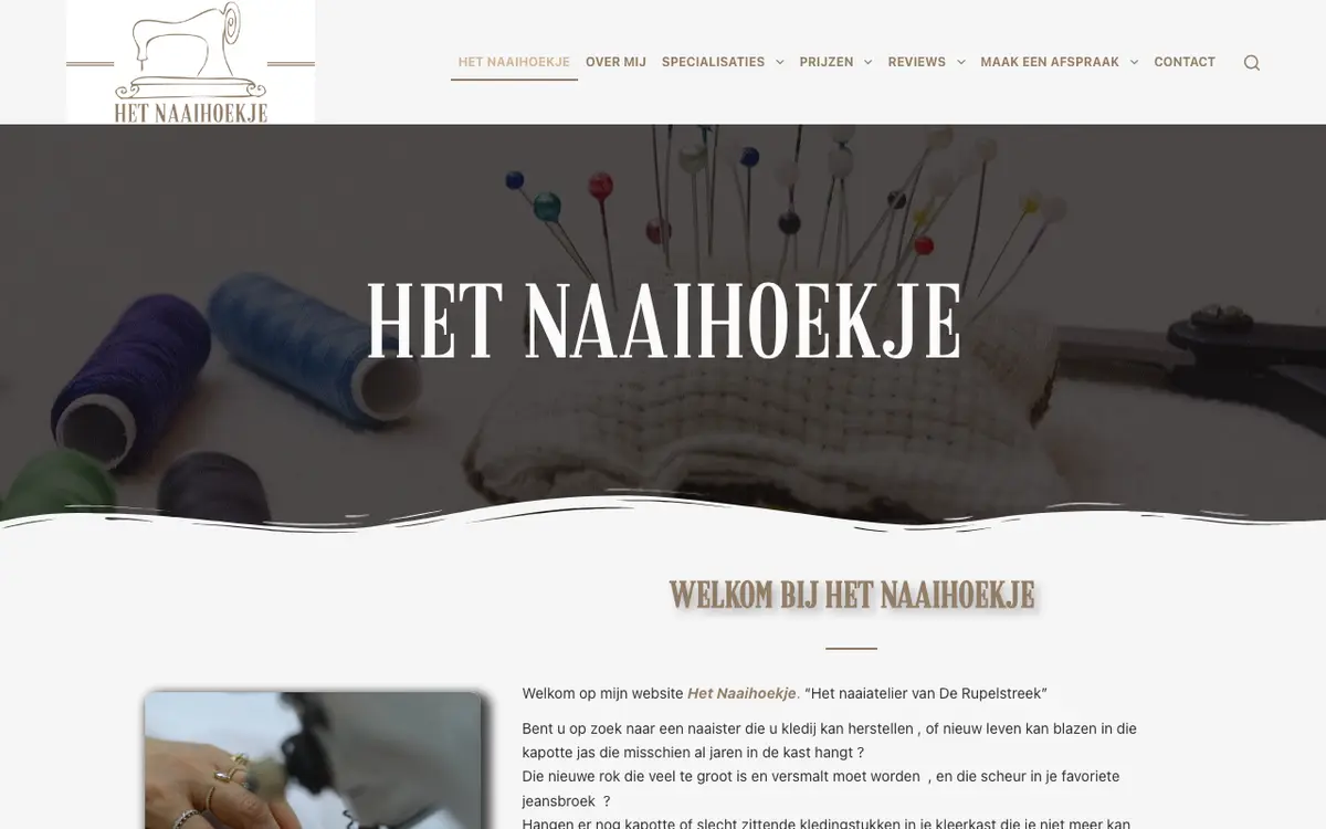 Le site de Het Naaihoekje