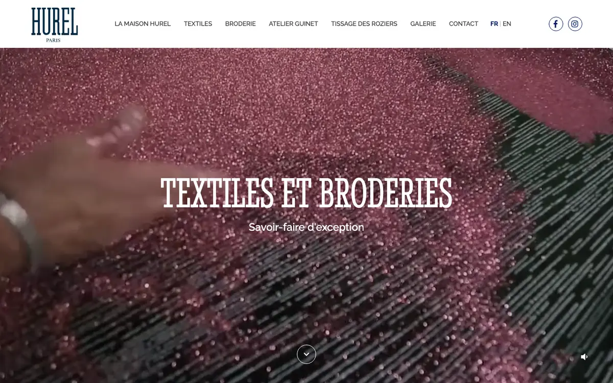 Le site de Hurel SAS Textiles and Embroidery