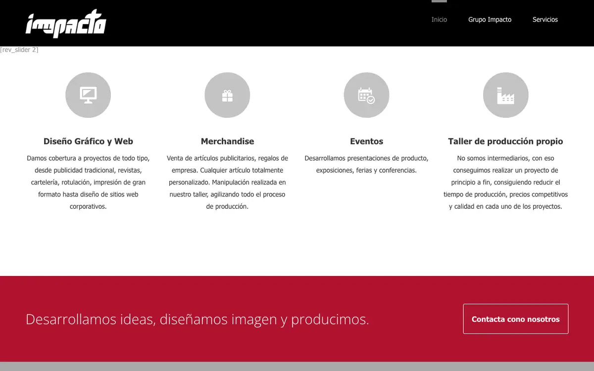 Le site de Impacto Diseño y Rotulación S.L.