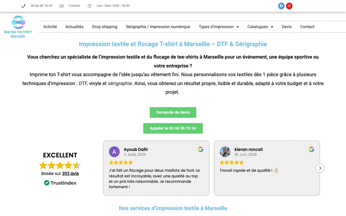 Le site de Imprime ton T-shirt