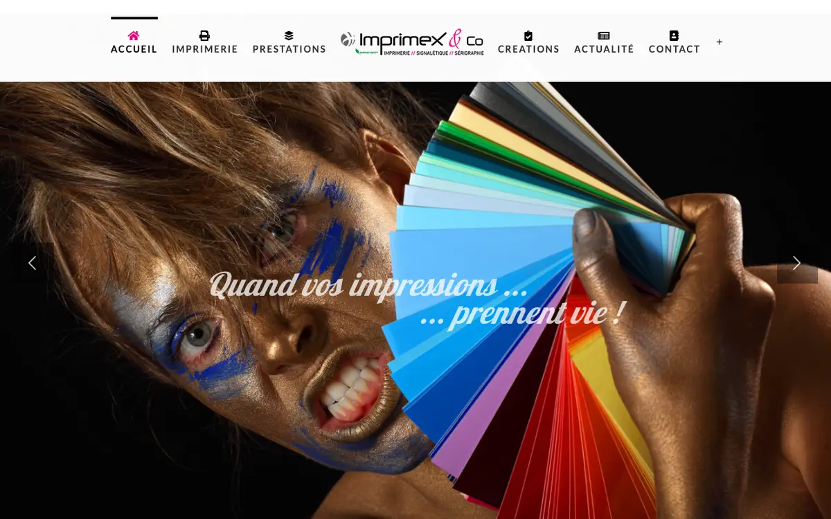 Imprimerie Imprimex & Co's website