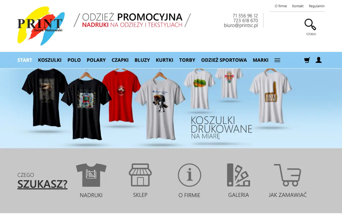 Le site de Imprints on clothing PRINT Makowski and Wegrzyn sp.j.