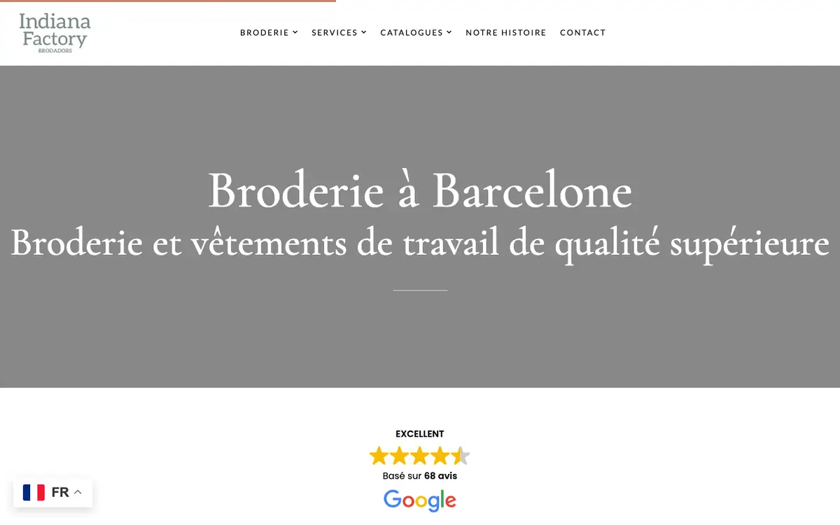 Le site de Indiana Factory | Bordados Barcelona