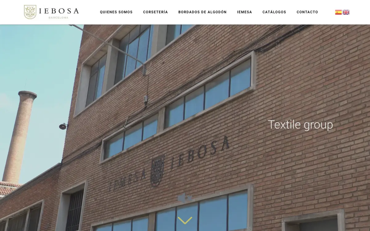 Le site de Industria Española de Bordados SA (IEBOSA)