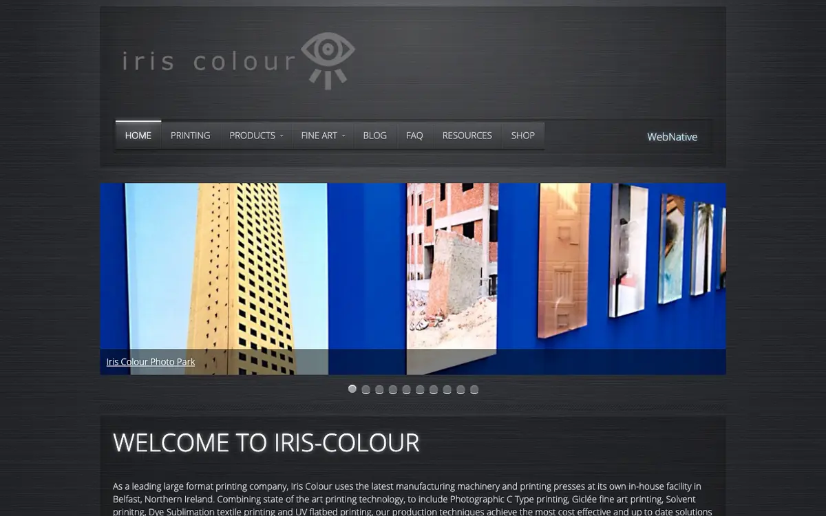 Iris Colour's website