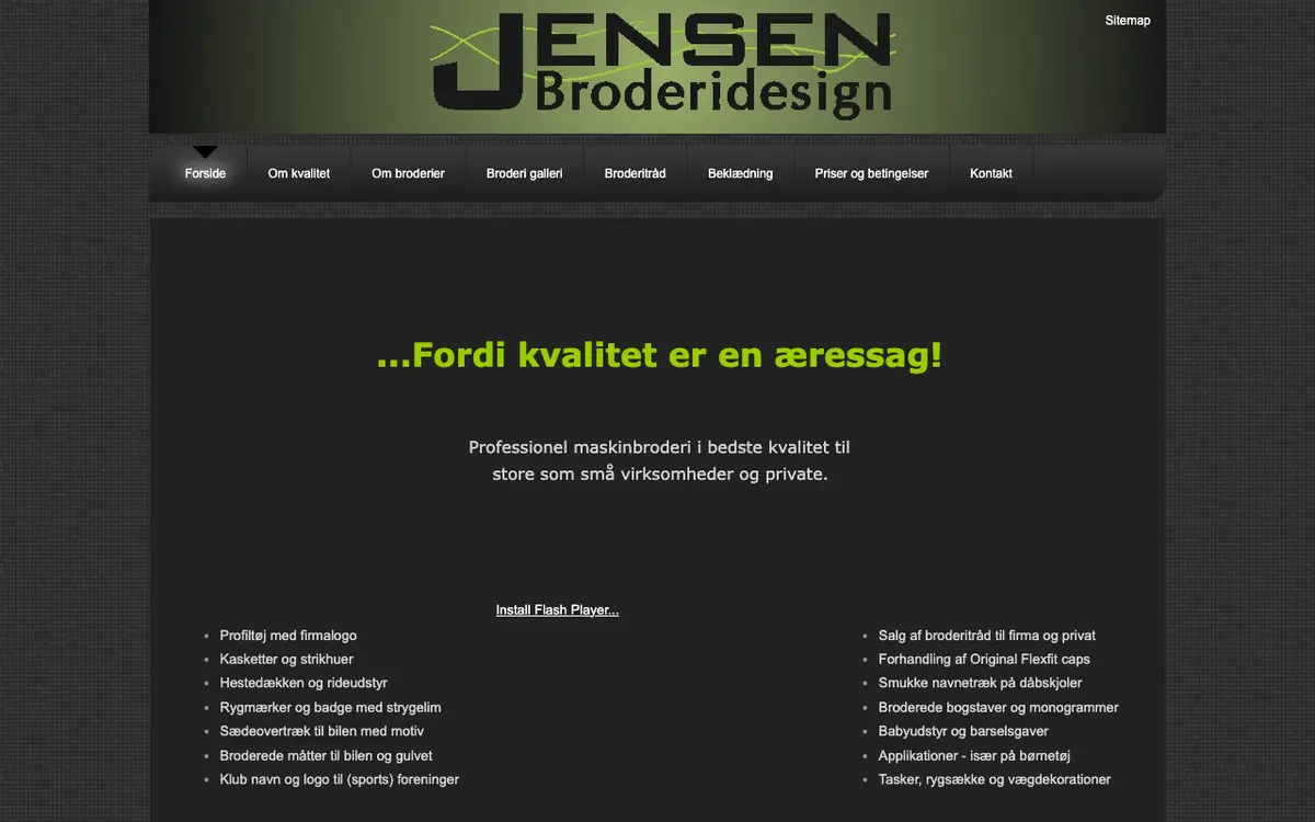 Le site de Jensen Broderidesign v/Marianne Lilliendahl Jensen