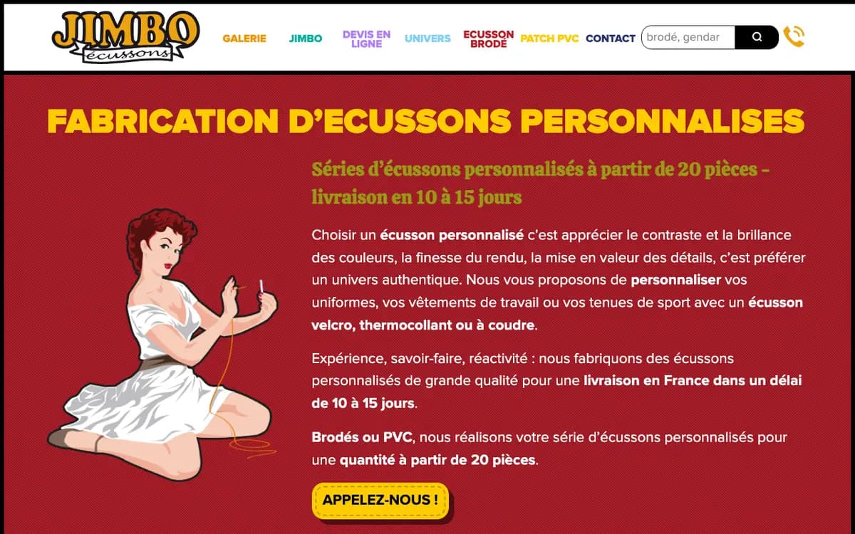 Le site de Jimbo Ecussons