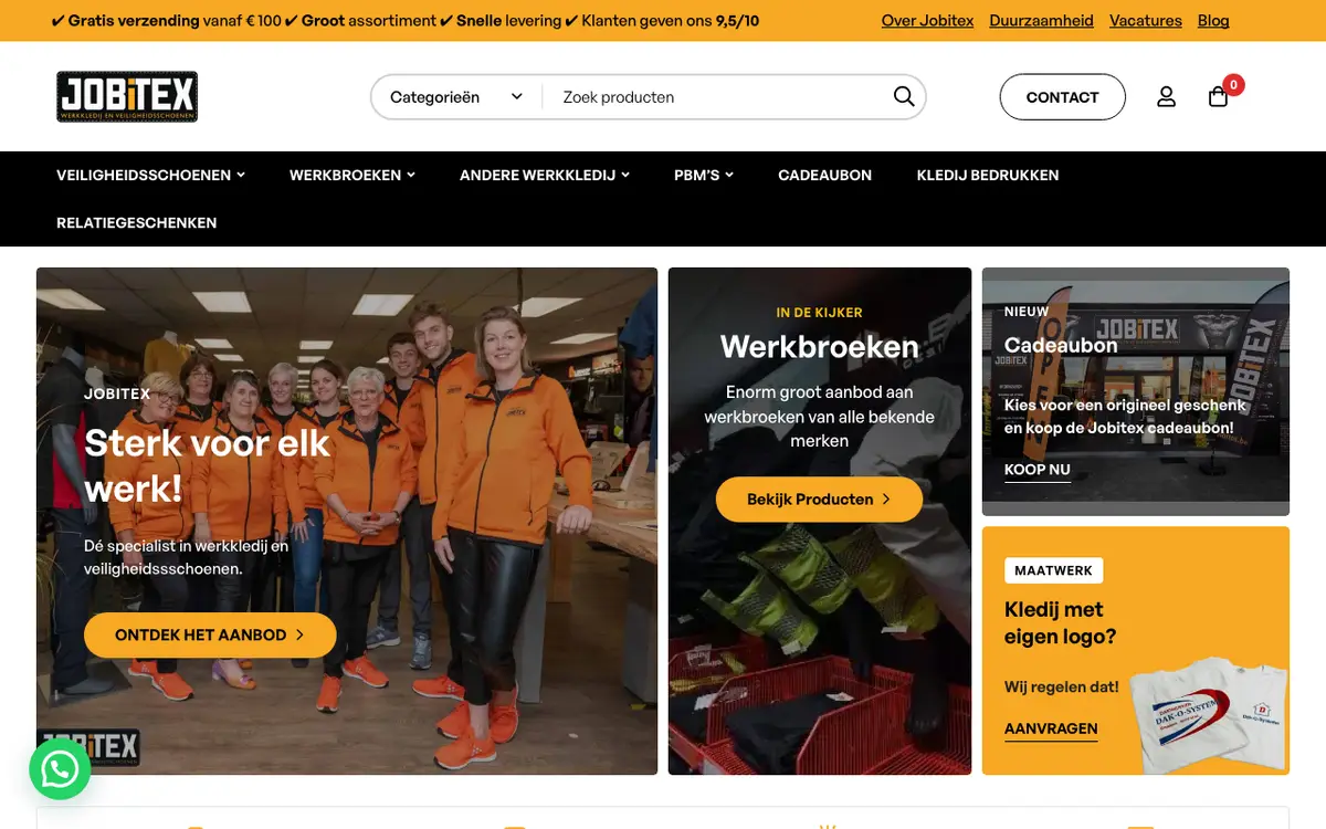 Jobitex's website