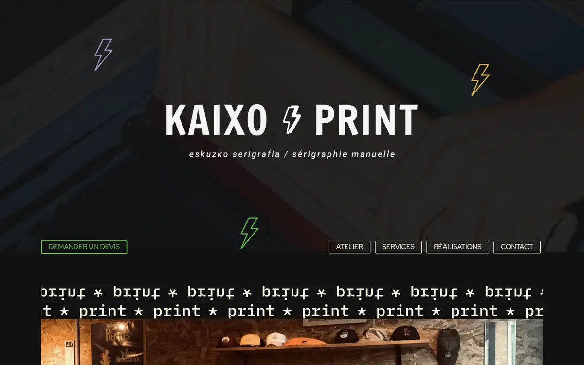 Kaixo Print's website