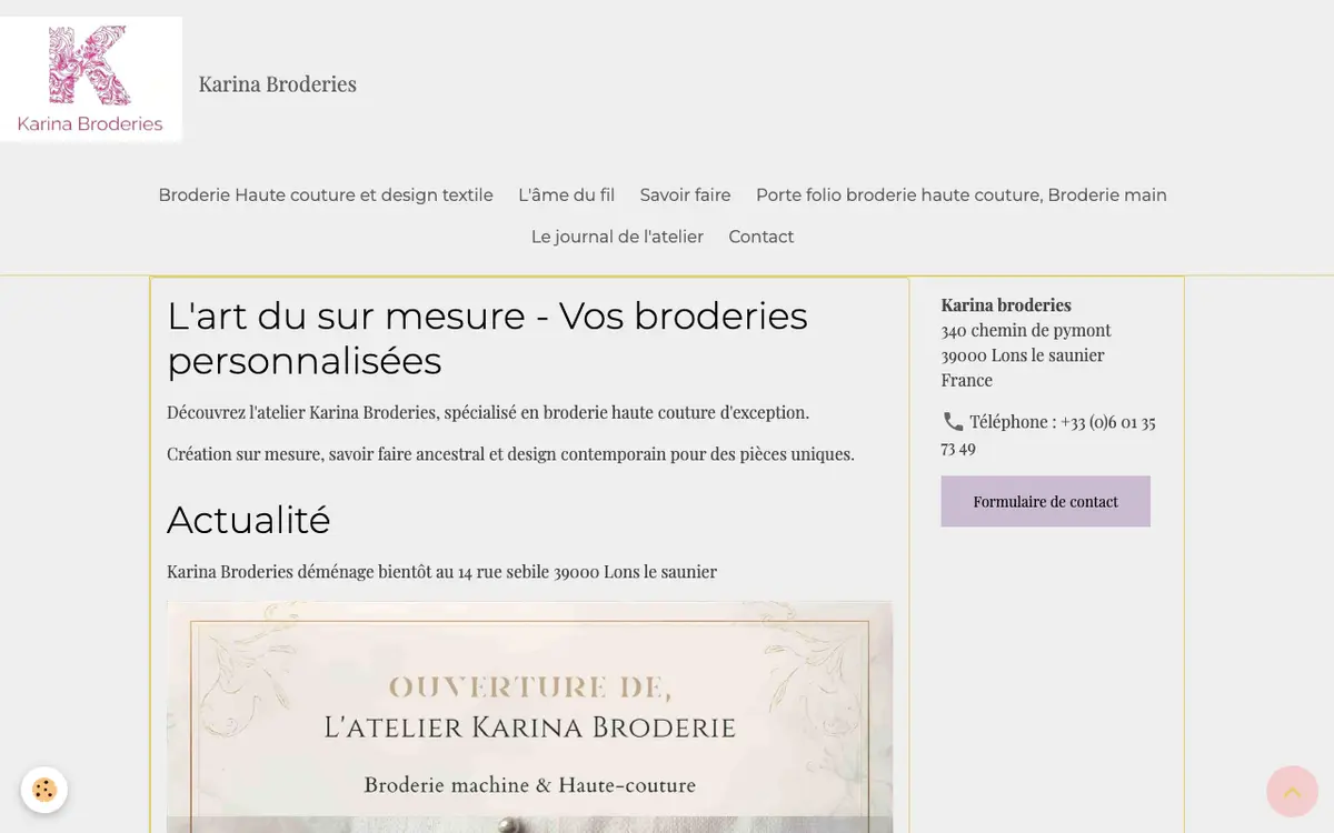 Le site de Karina Broderies