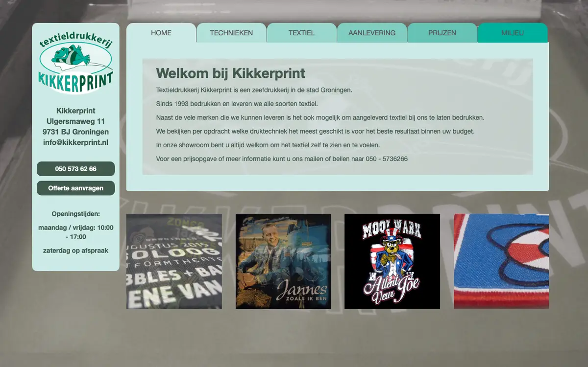 Le site de Kikkerprint