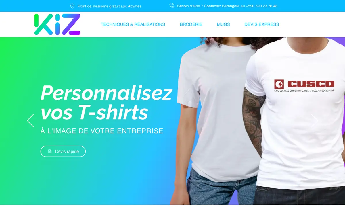 Le site de KIZ - T-shirt personnalisé