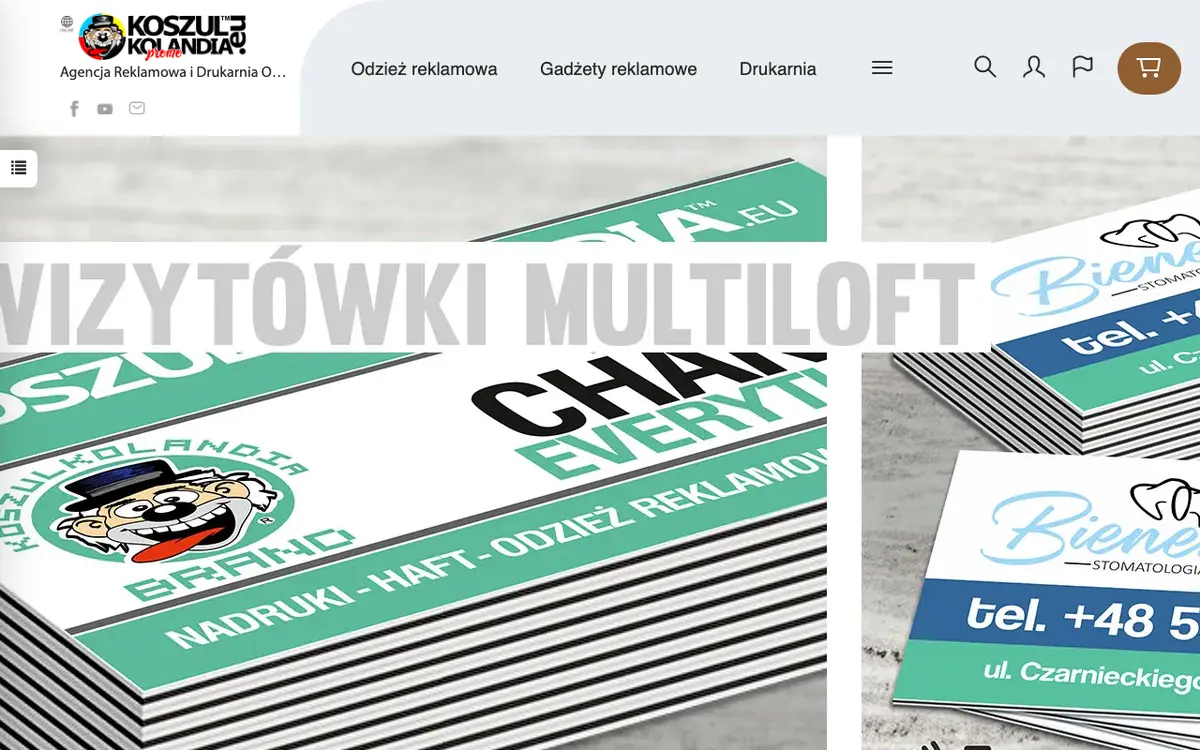 KoszulkolandiaEU Promo's website
