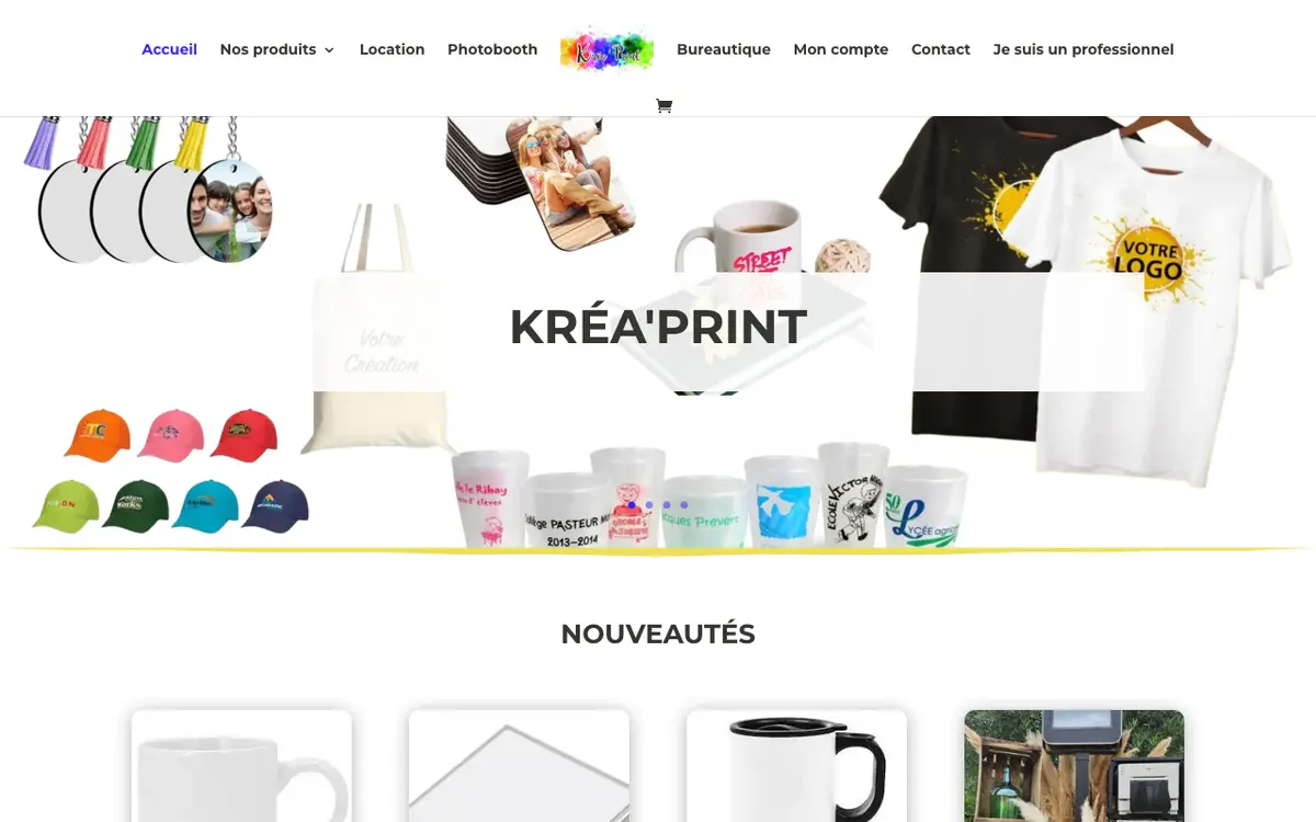 Kréa'print's website