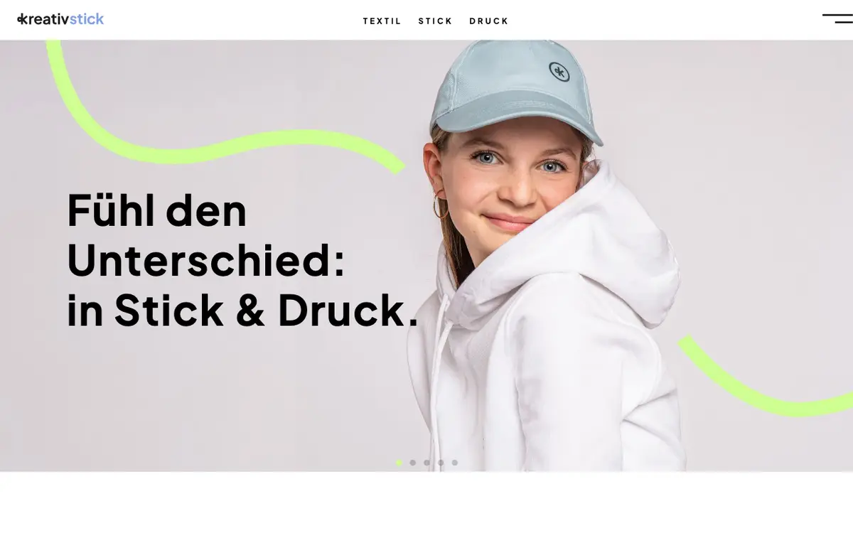 Die Website von Kreativ-STICK