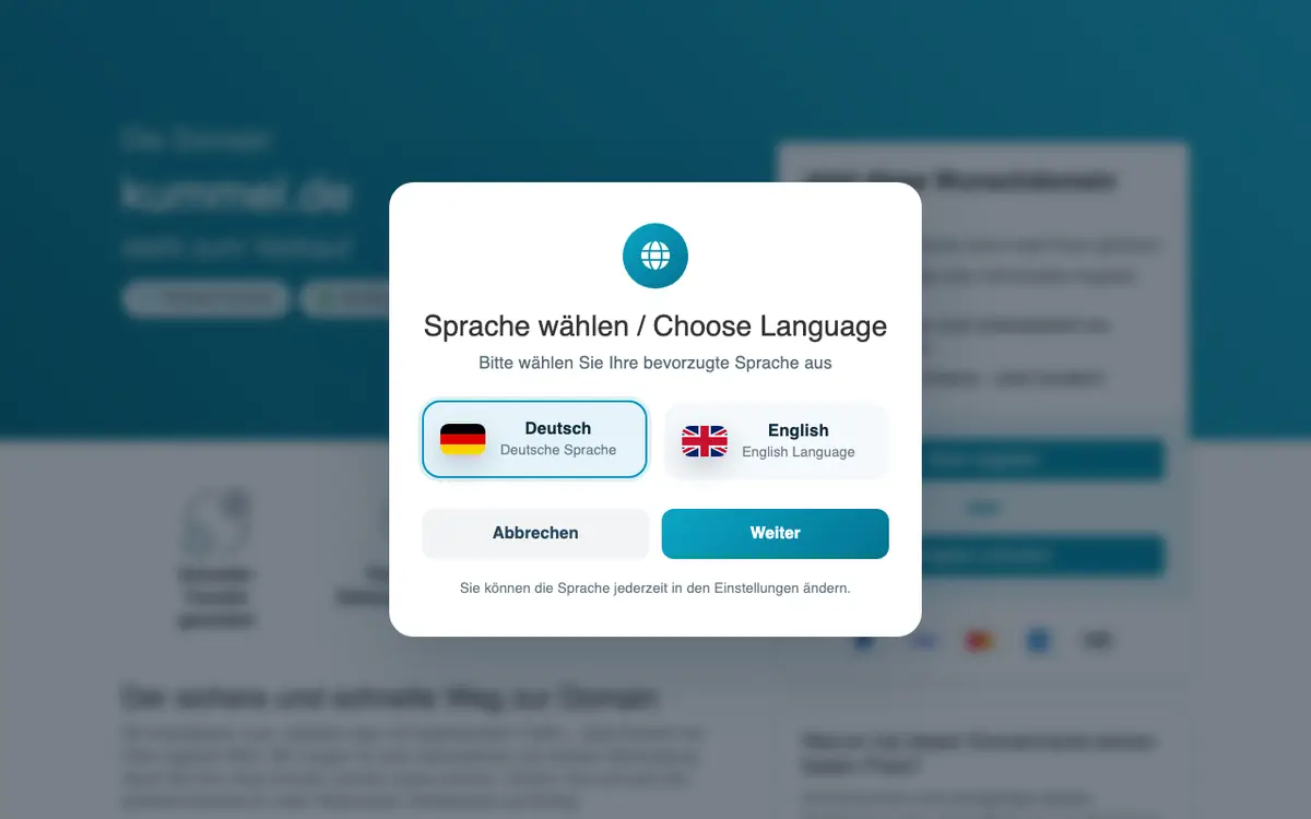Kümmel & Co. GmbH's website
