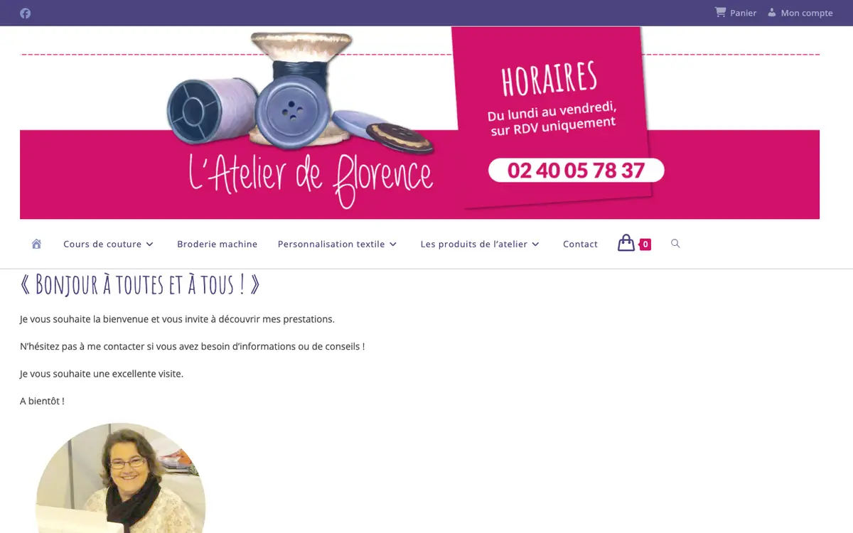 L'atelier De Florence's website