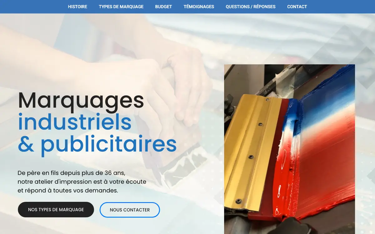 L.T.D. Sérigraphie's website