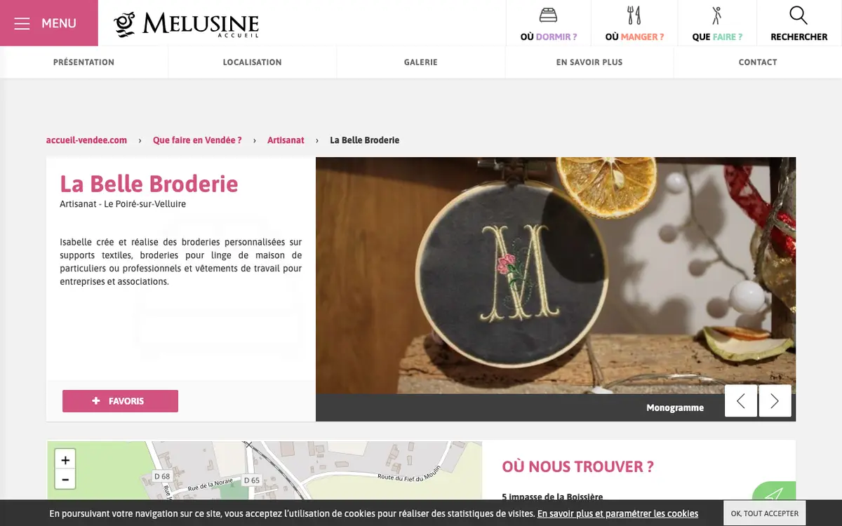 LA BELLE BRODERIE's website