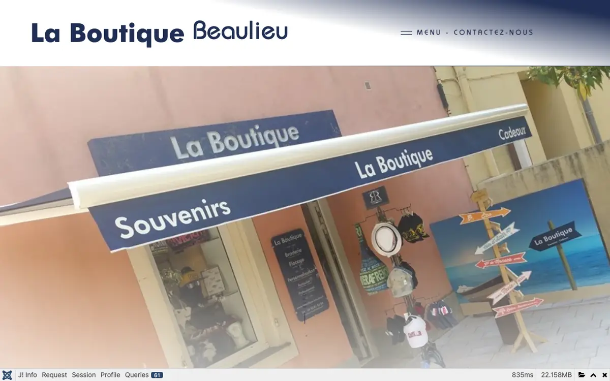 Le site de La Boutique Beaulieu