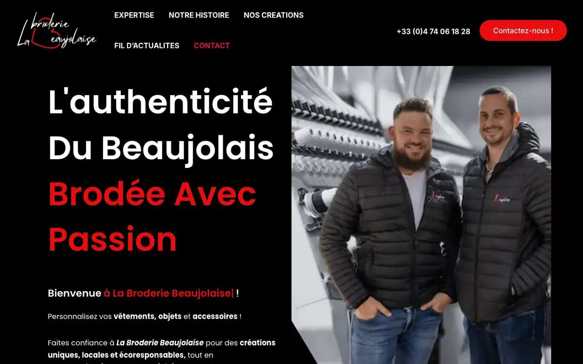 Le site de La broderie beaujolaise