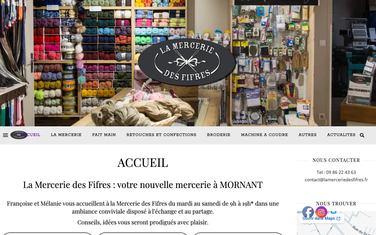 Le site de La Mercerie des Fifres