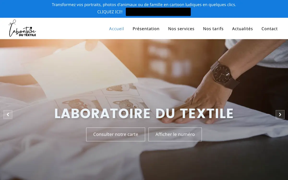 Le site de Laboratoire Du Textile