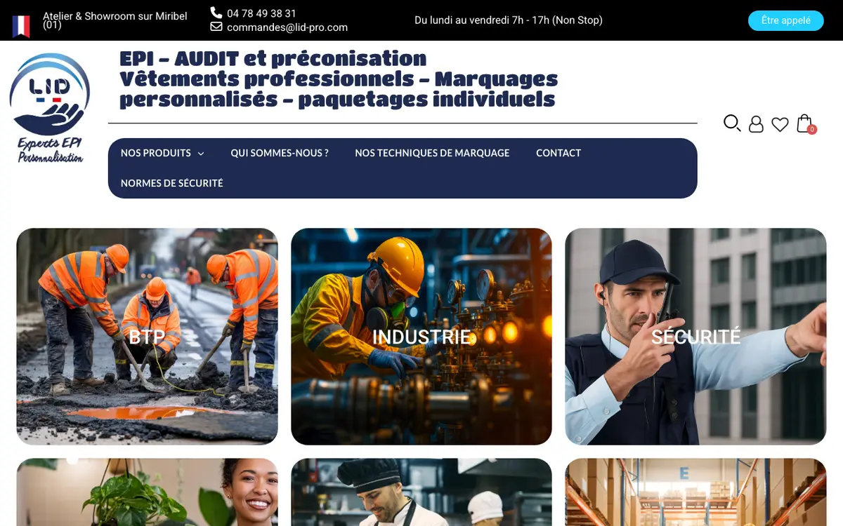 Laser Image Developpement's website